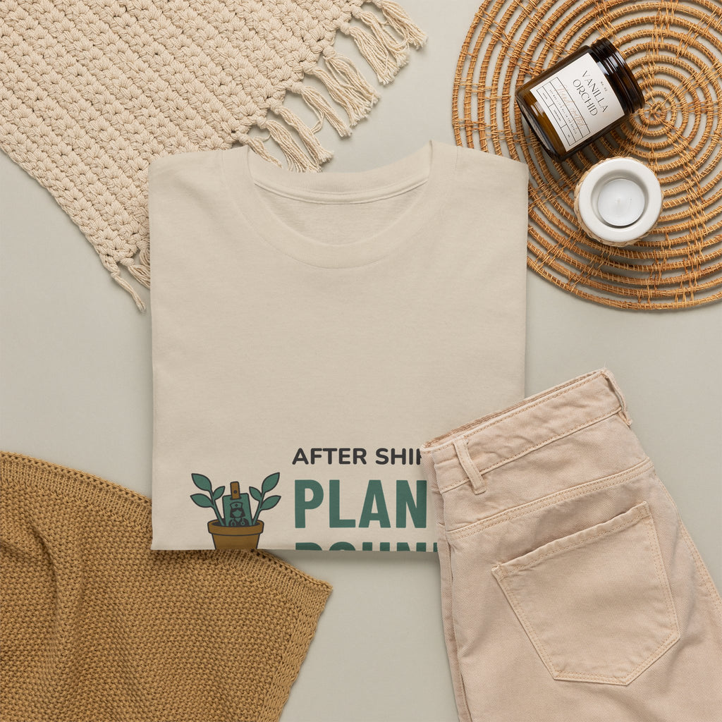Night Shift Nurse Tee for Nurses With Houseplants "After Shift Plant Rounds"
