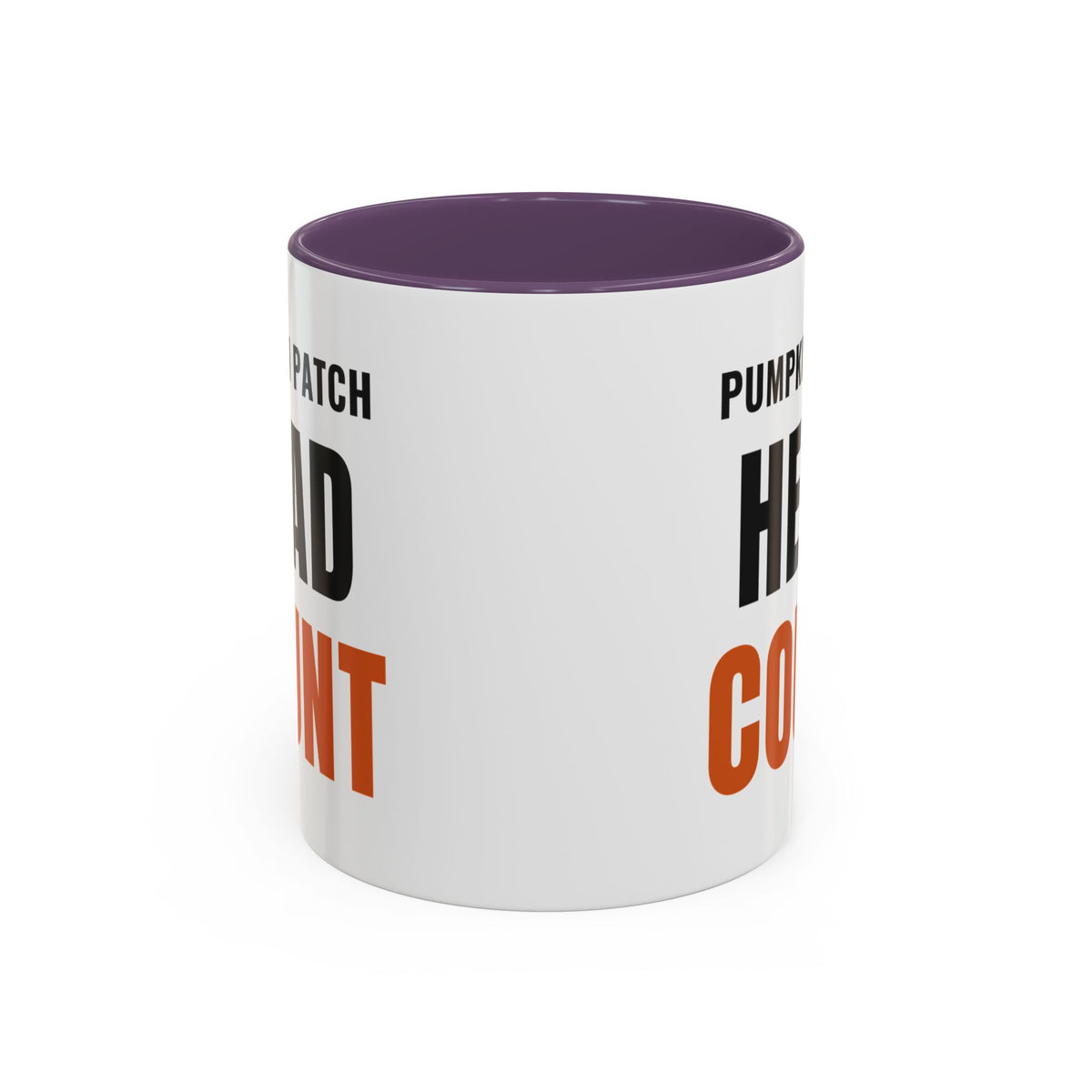 Pumpkin Patch Head Count Coffee Mug | color:Purple