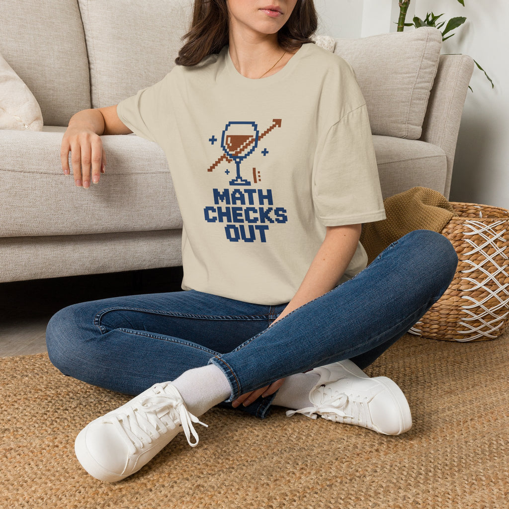Cruise Group Shirts, Sand T-Shirt for Friends and Family, “Math Checks Out”