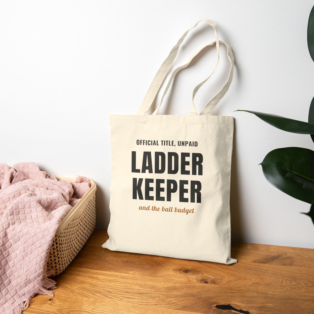 Pickleball Ladder Keeper Tote Bag for Club Organizer Gift