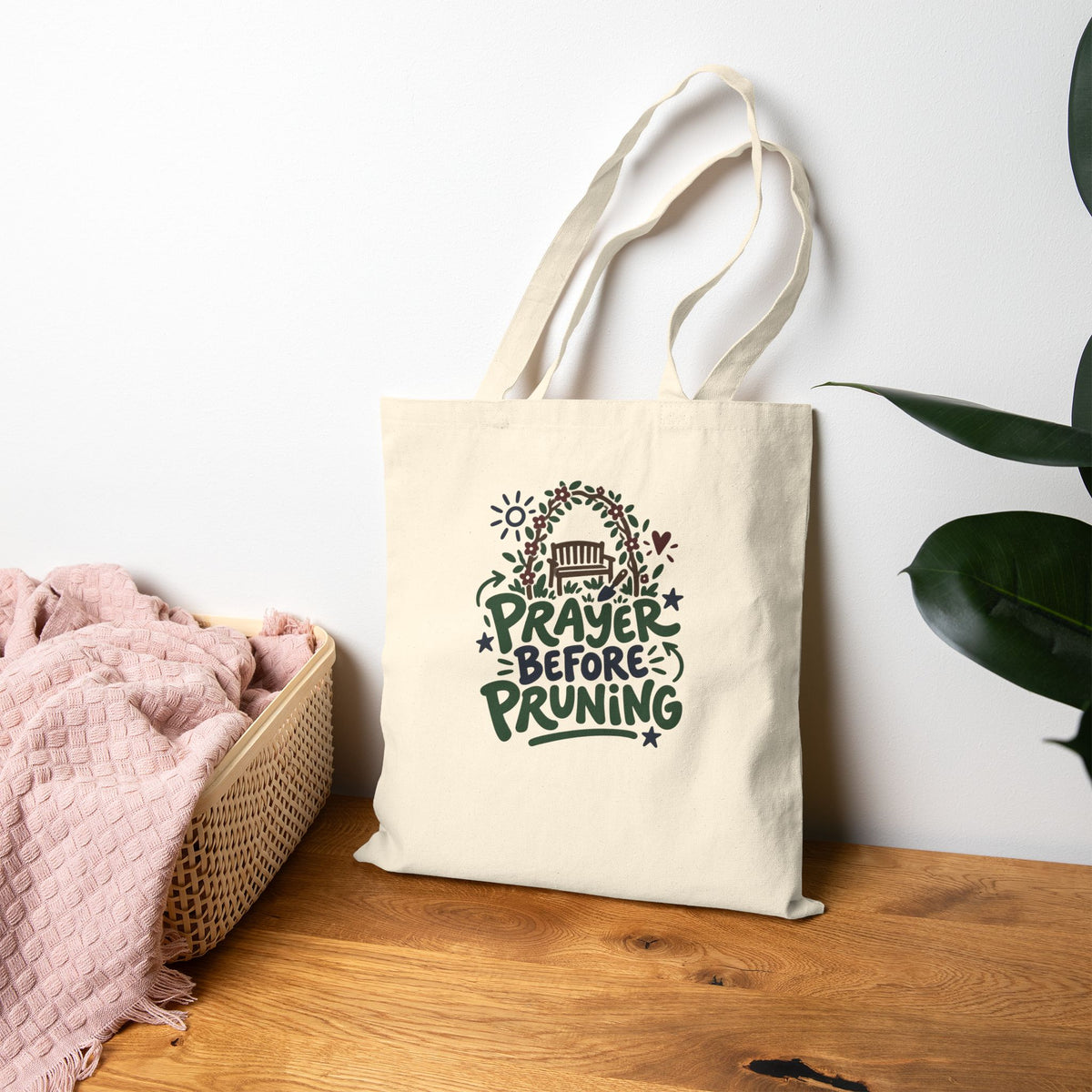Christian Gardening Tote Bag for Gardeners Carrying Garden Supplies
