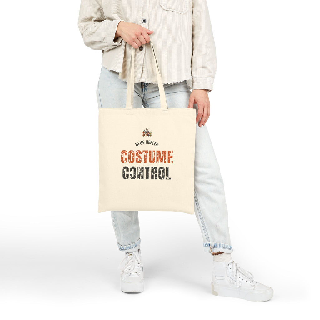 Costume Control Cotton Tote Bag, 'Blue Heeler' Rustic Halloween Trick-or-Treat Tote
