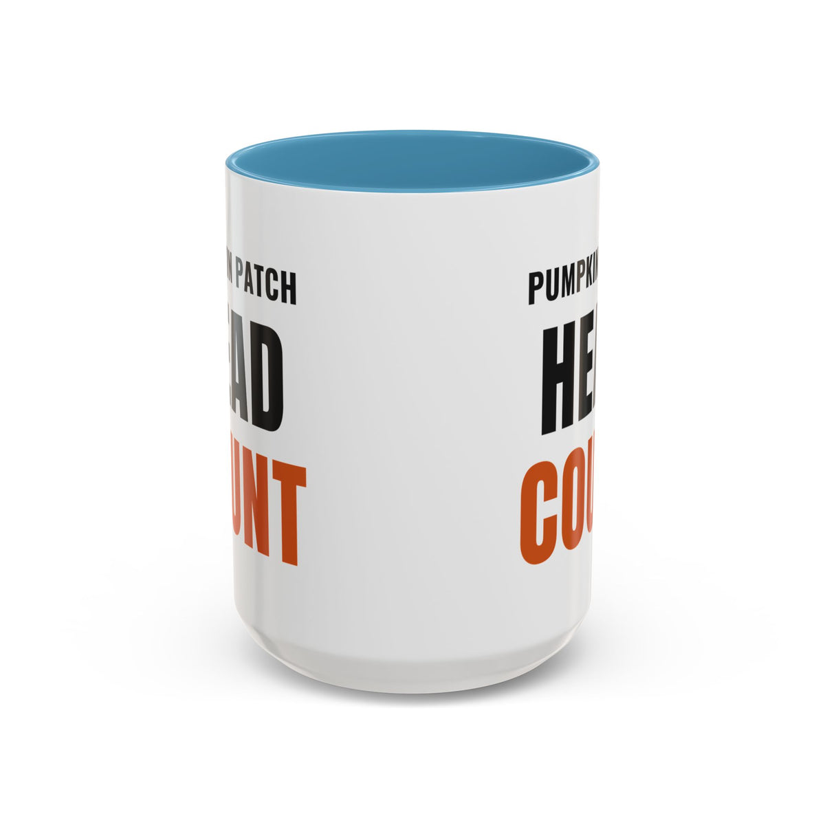Pumpkin Patch Head Count Coffee Mug | color:Light Blue