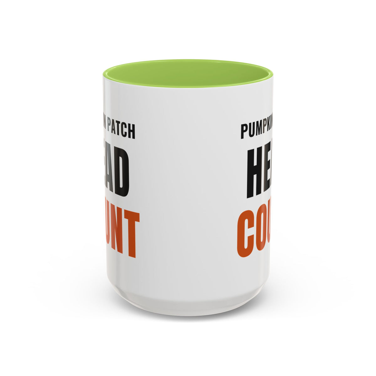 Pumpkin Patch Head Count Coffee Mug | color:Light Green