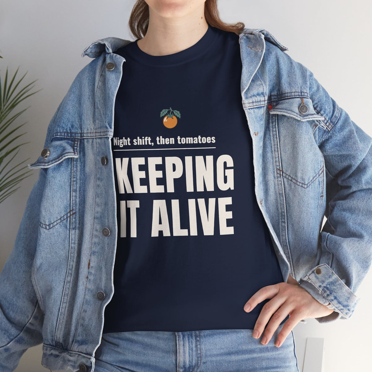 Nurse Gardener T-Shirt, "Keeping It Alive" Tee for Night-Shift Nurses