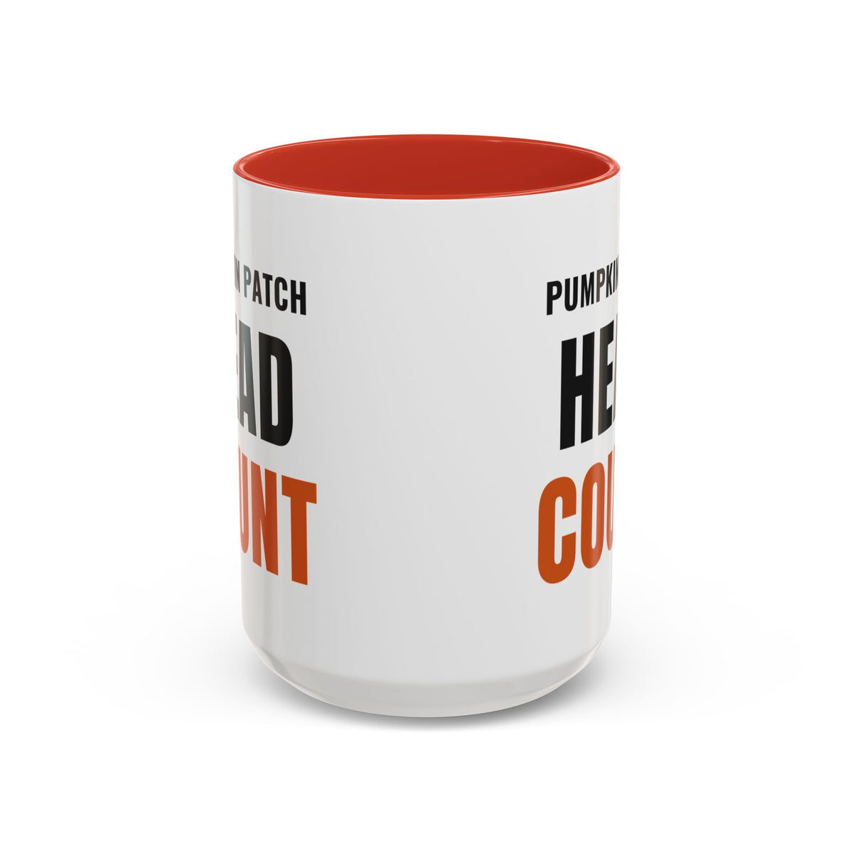 Pumpkin Patch Head Count Coffee Mug | color:Red
