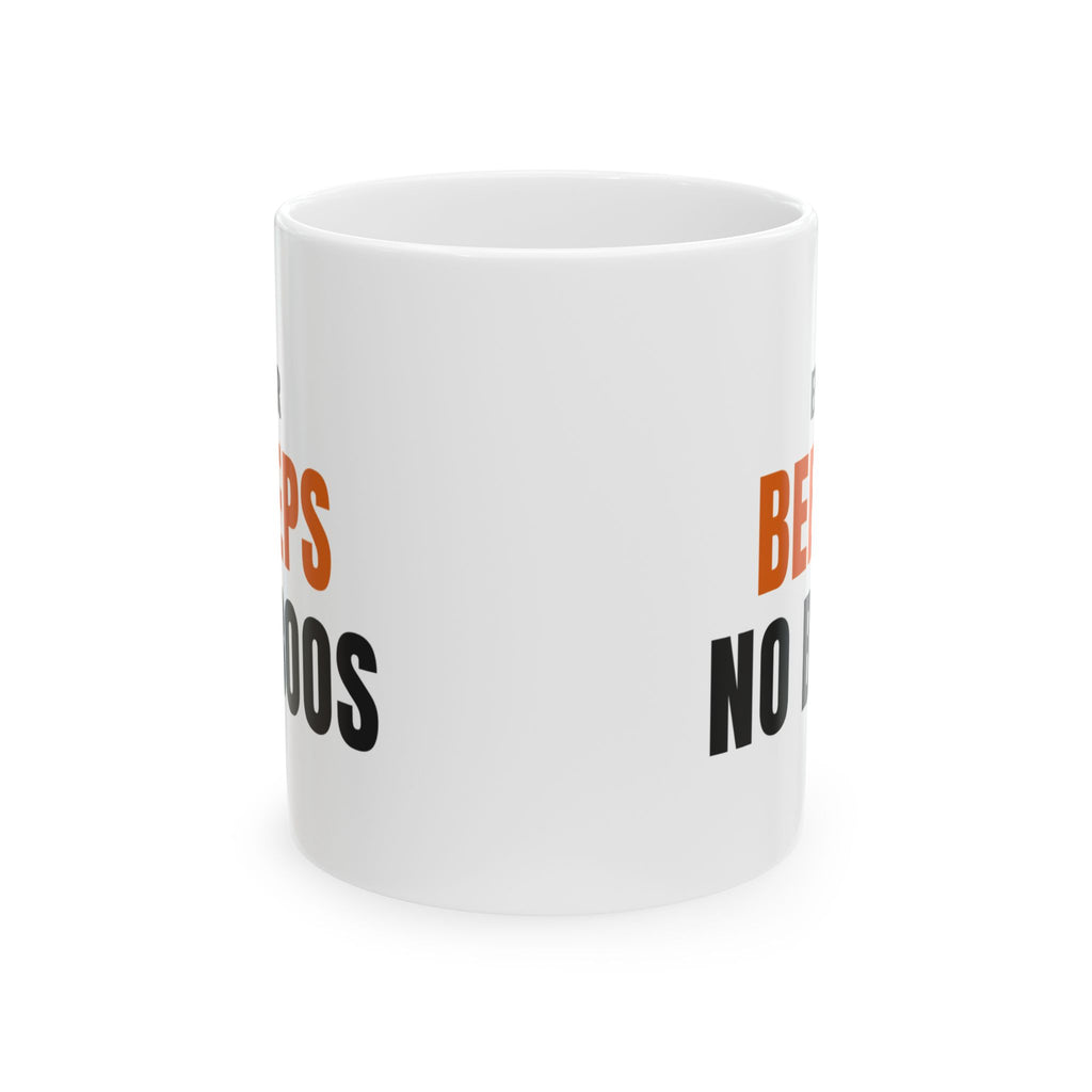ER Nurse Halloween Mug, "ER BEEPS NO BOOS" for Night-Shift Emergency Nurses