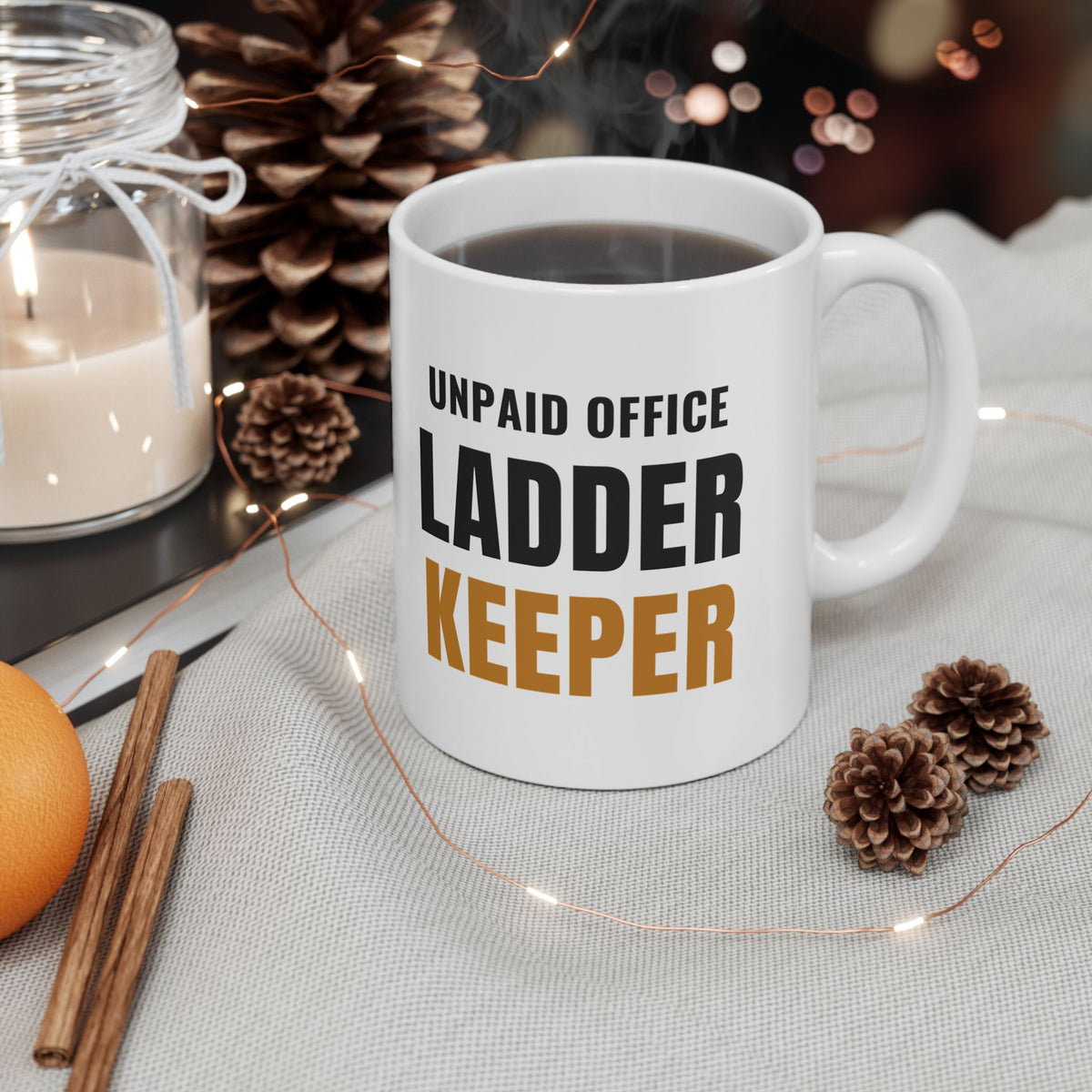 Pickleball Ladder Keeper Mug, "Unpaid Office" Gift for Club Organizers