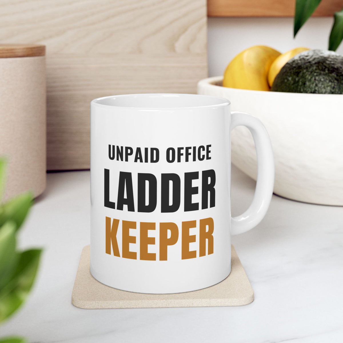 Pickleball Ladder Keeper Mug, "Unpaid Office" Gift for Club Organizers