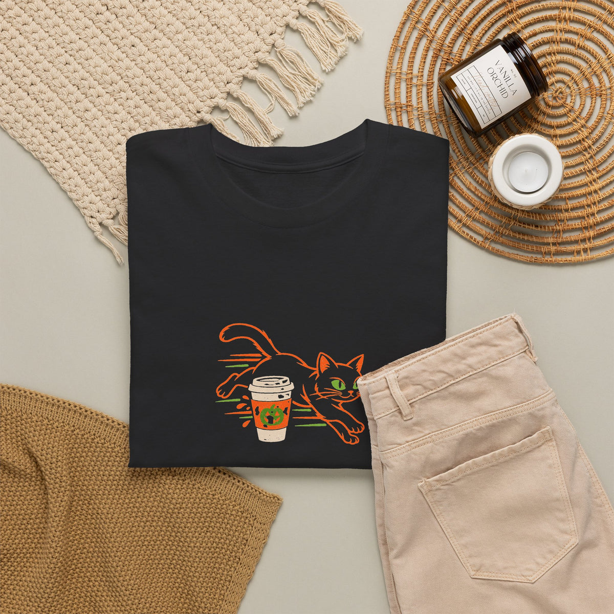 Cats Halloween Tee, "HOME FOR THE ZOOMIES" for Cat Owners