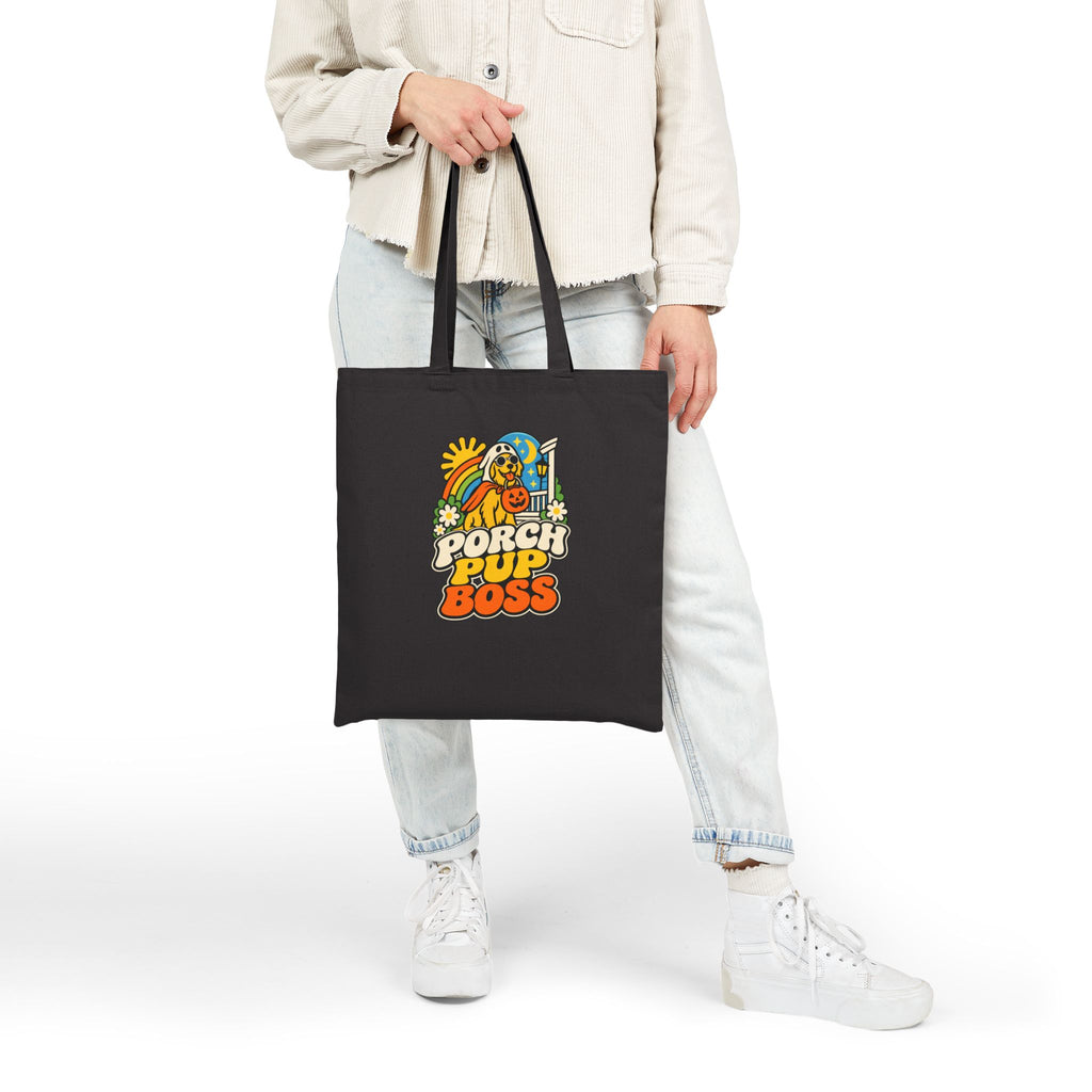 Dog Halloween Tote Bag for Dog-Owning Trick-or-Treat Households