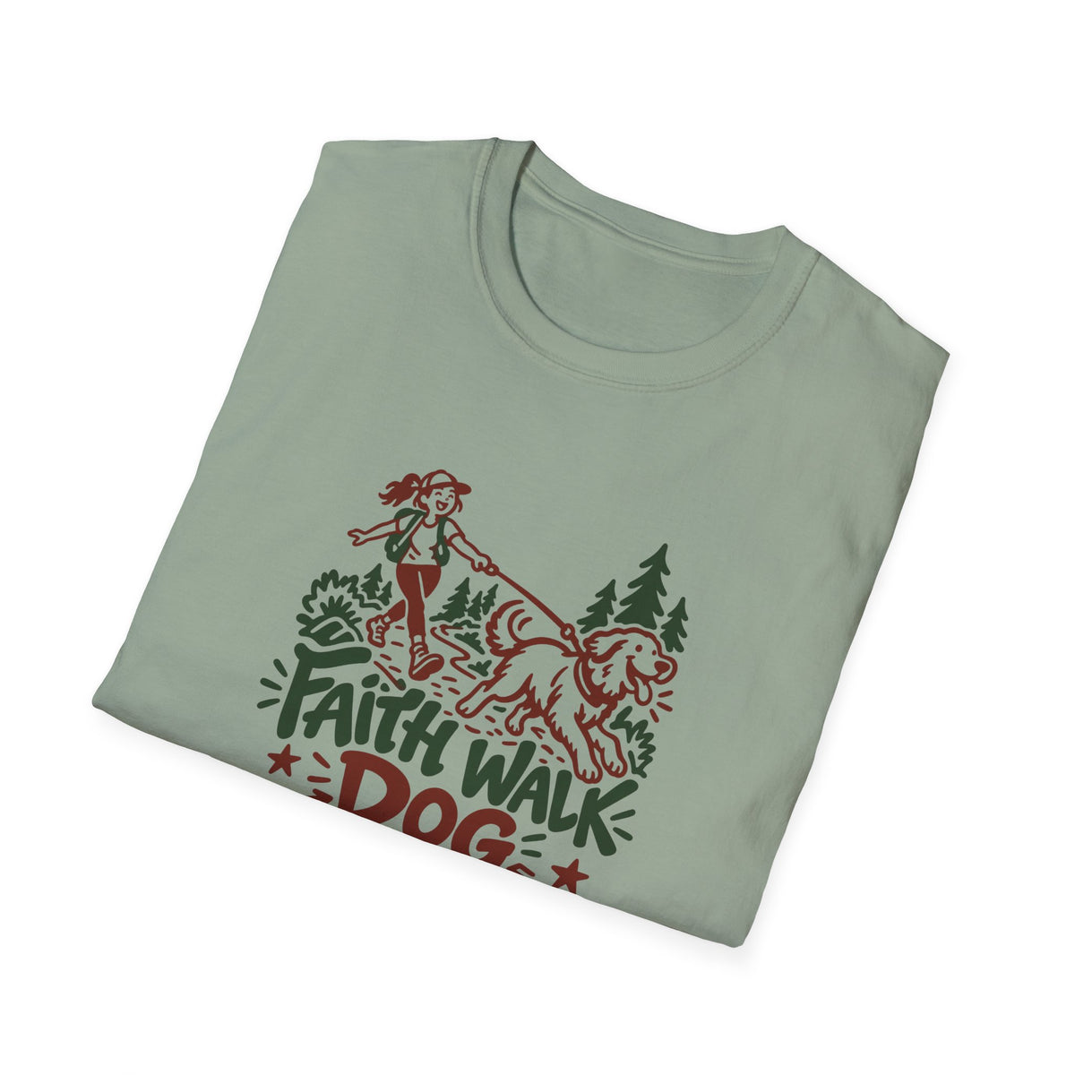 Dog Owners T-Shirt for Christian Dog Owners Who Walk