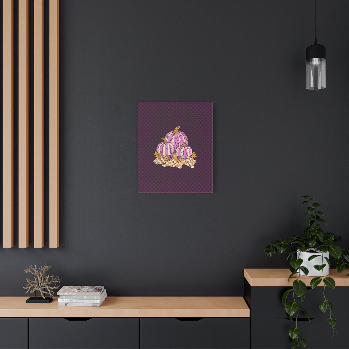 Pumpkin Harvest Matte Canvas Wall Art