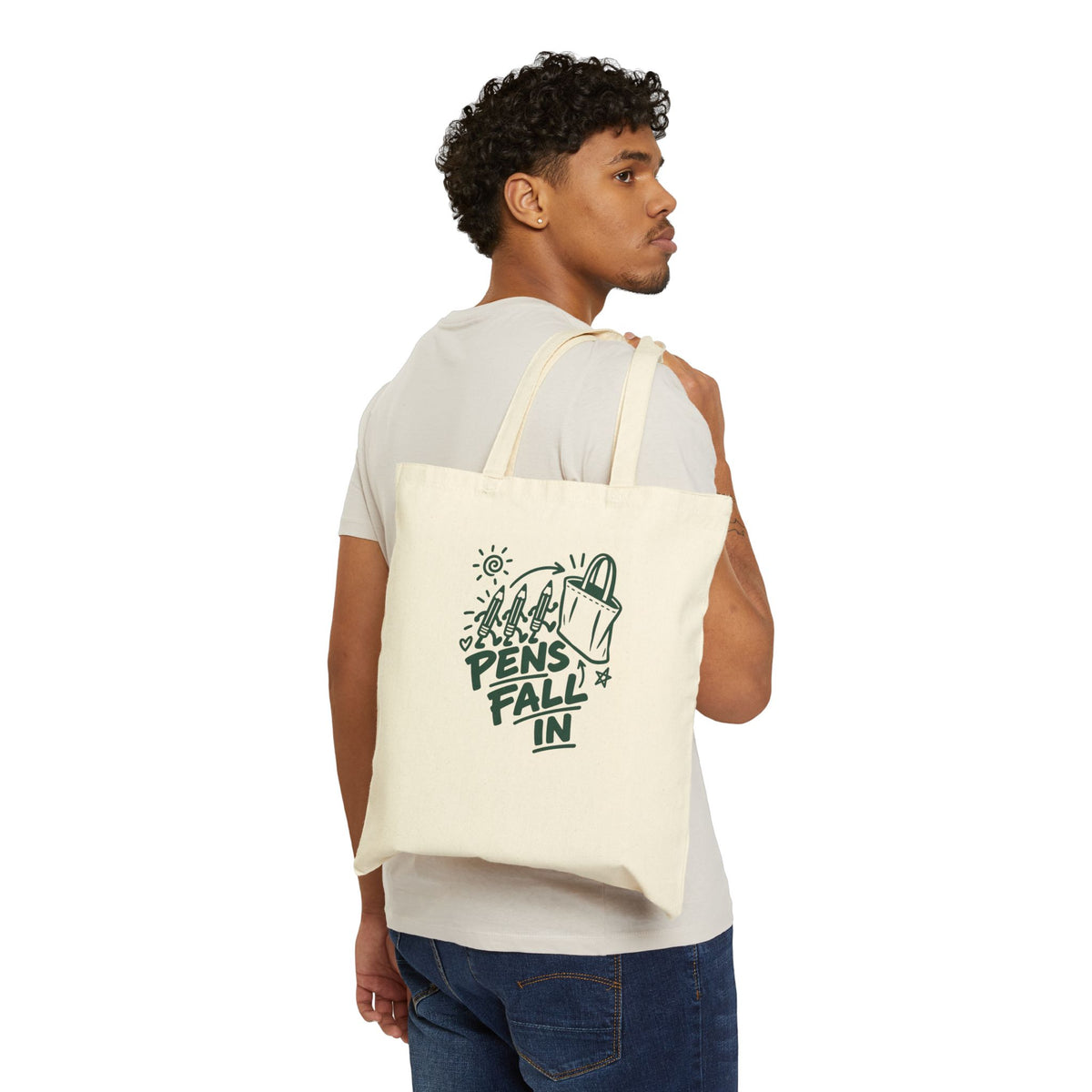 Teacher Tote Bag for Elementary Teachers, “PENS FALL IN”