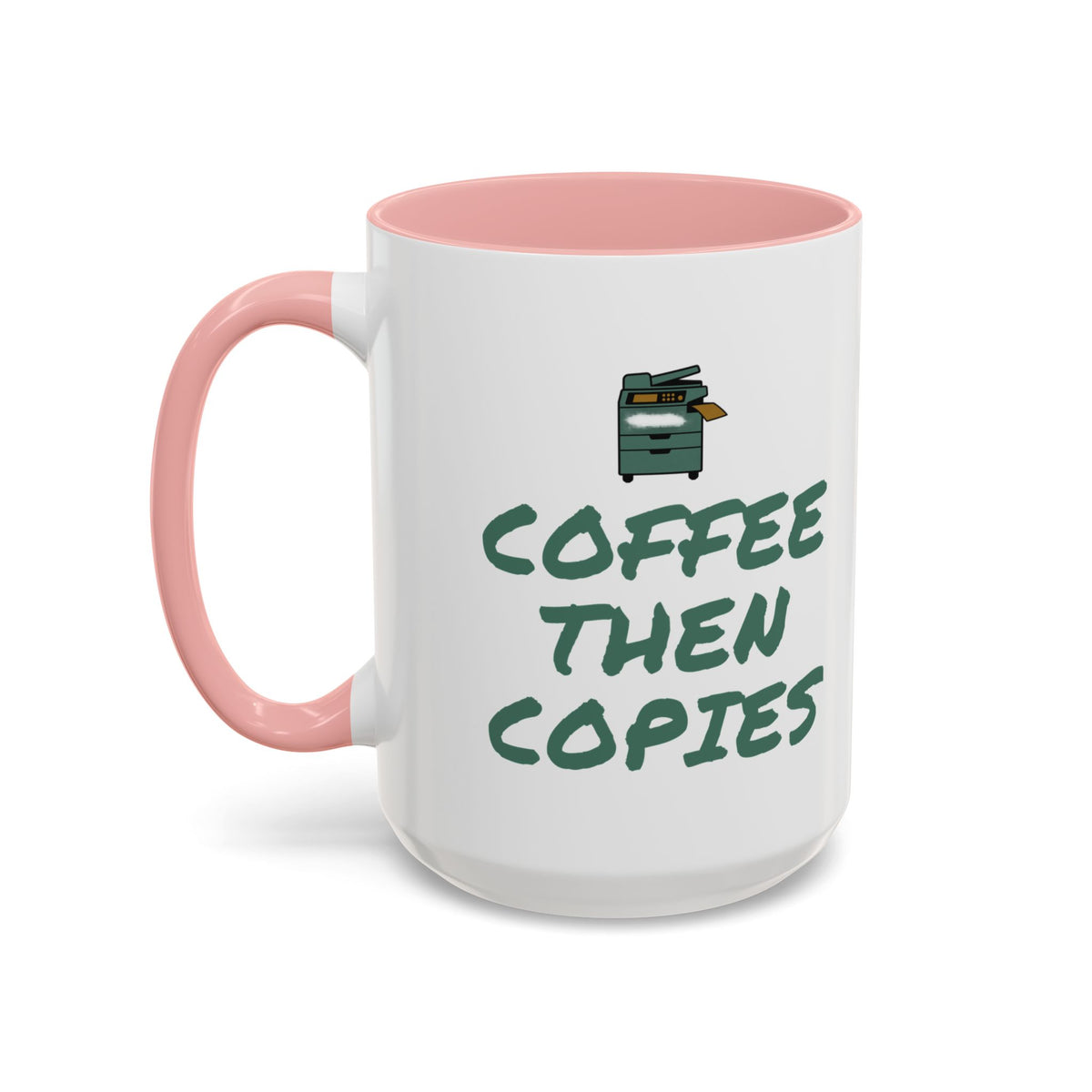 Teacher Coffee Mug for Teachers Before First Bell, “Coffee Then Copies”