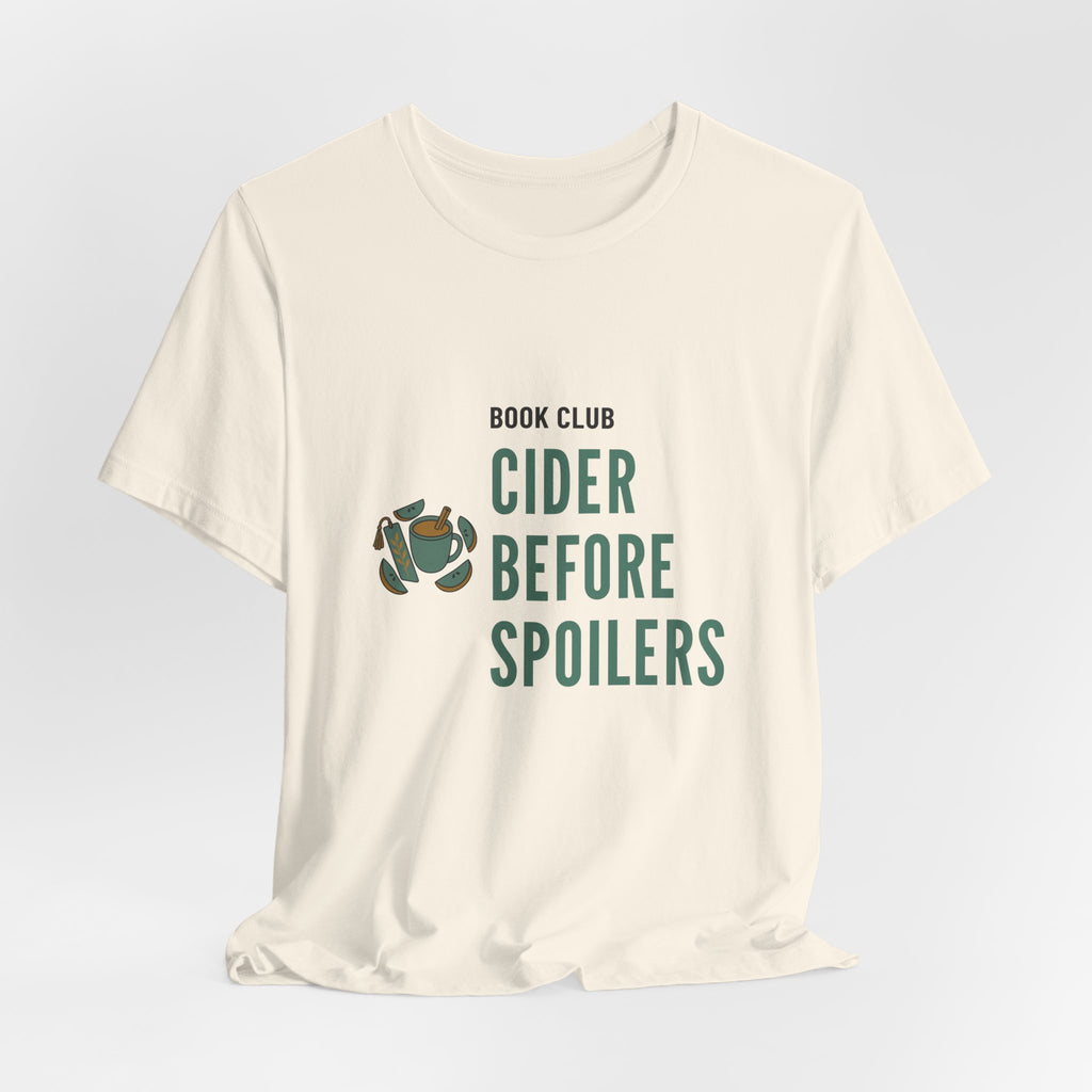Cider Book Club Shirt for Adult Orchard-Going Reading Friends