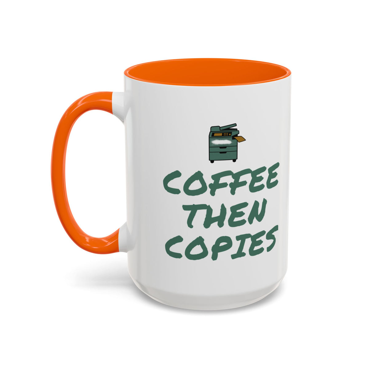 Teacher Coffee Mug for Teachers Before First Bell, “Coffee Then Copies”