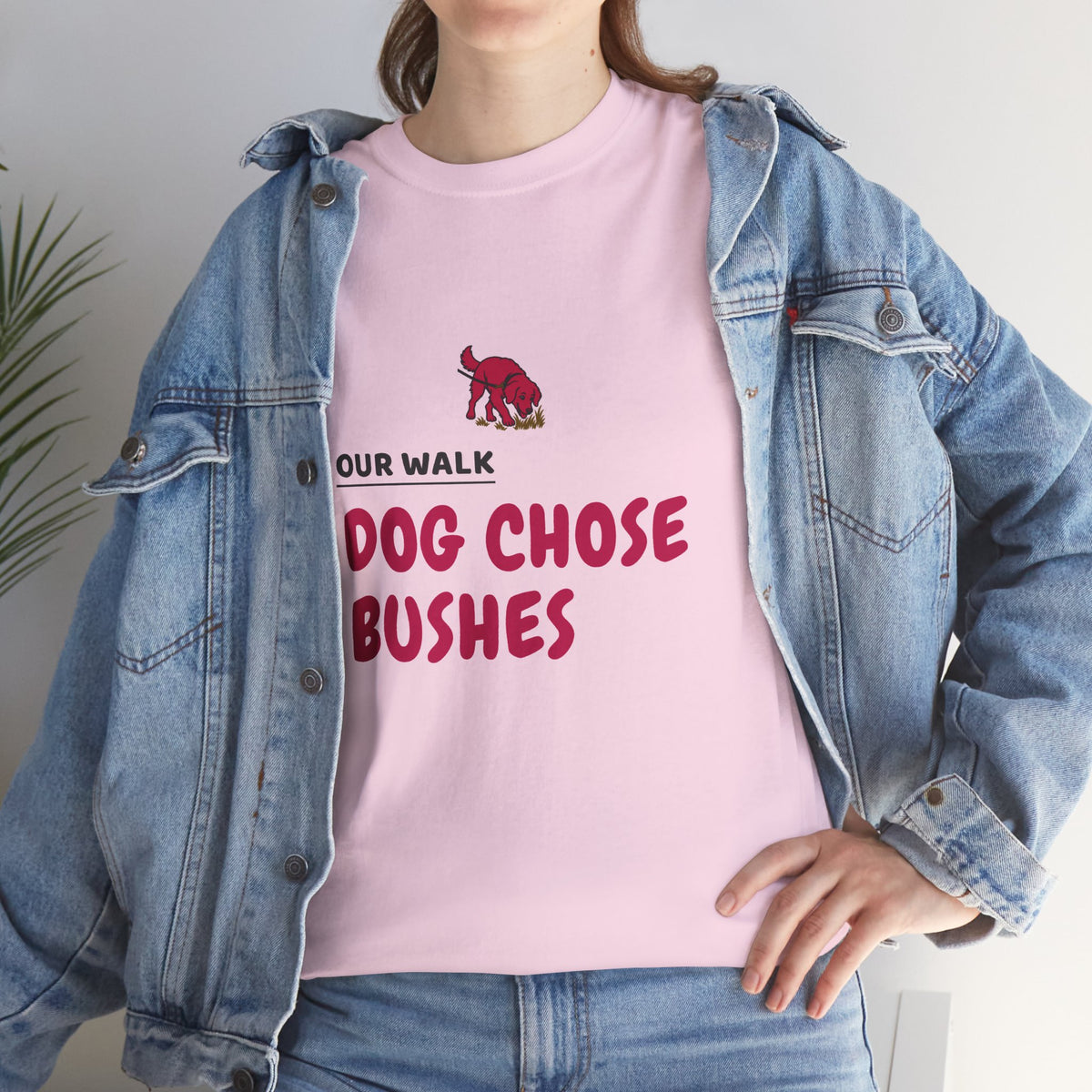 Dog Walk Shirt for Weekend Photo-Walk Dog Owners "Our Walk Dog Chose Bushes"