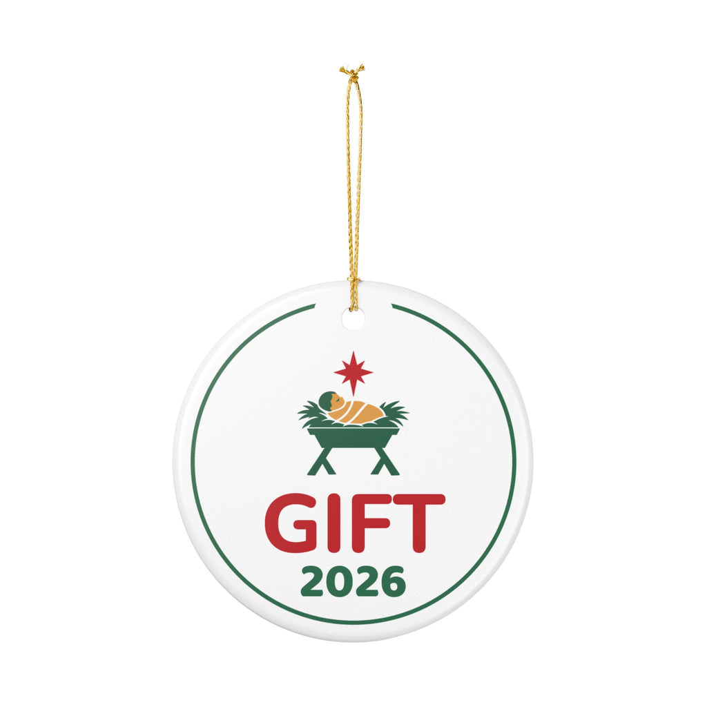 Nativity Ornament Christmas Keepsake for Christian Households, "GIFT" 2026