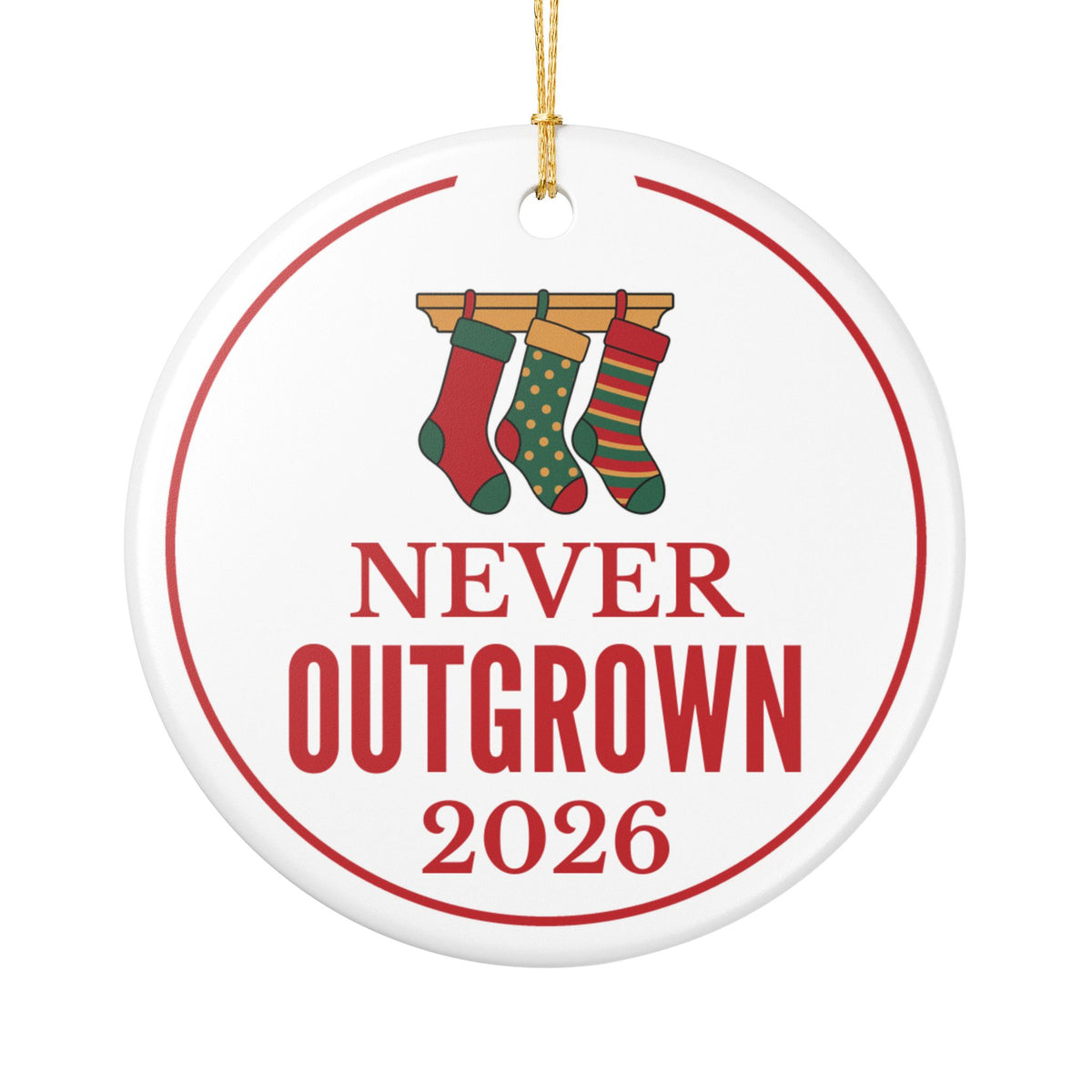Mom Christmas Ornament for a Tradition-Keeping Mom, “Never Outgrown” 2026