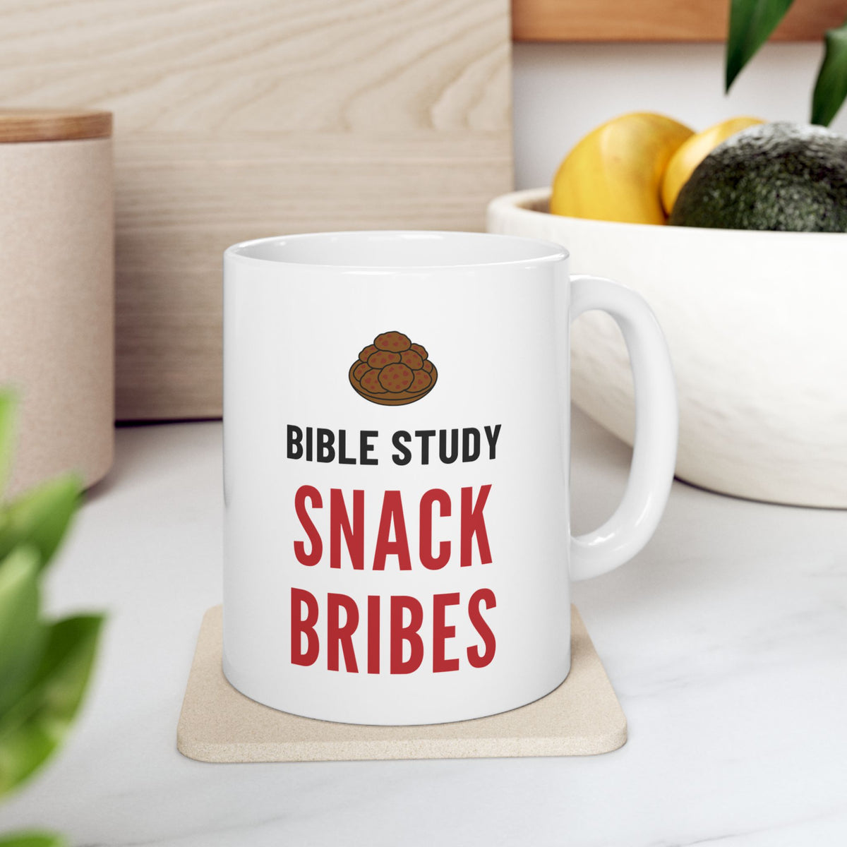 Bible Study Snack Mug for Bible Study Hosts and Snack-Sharing Companions