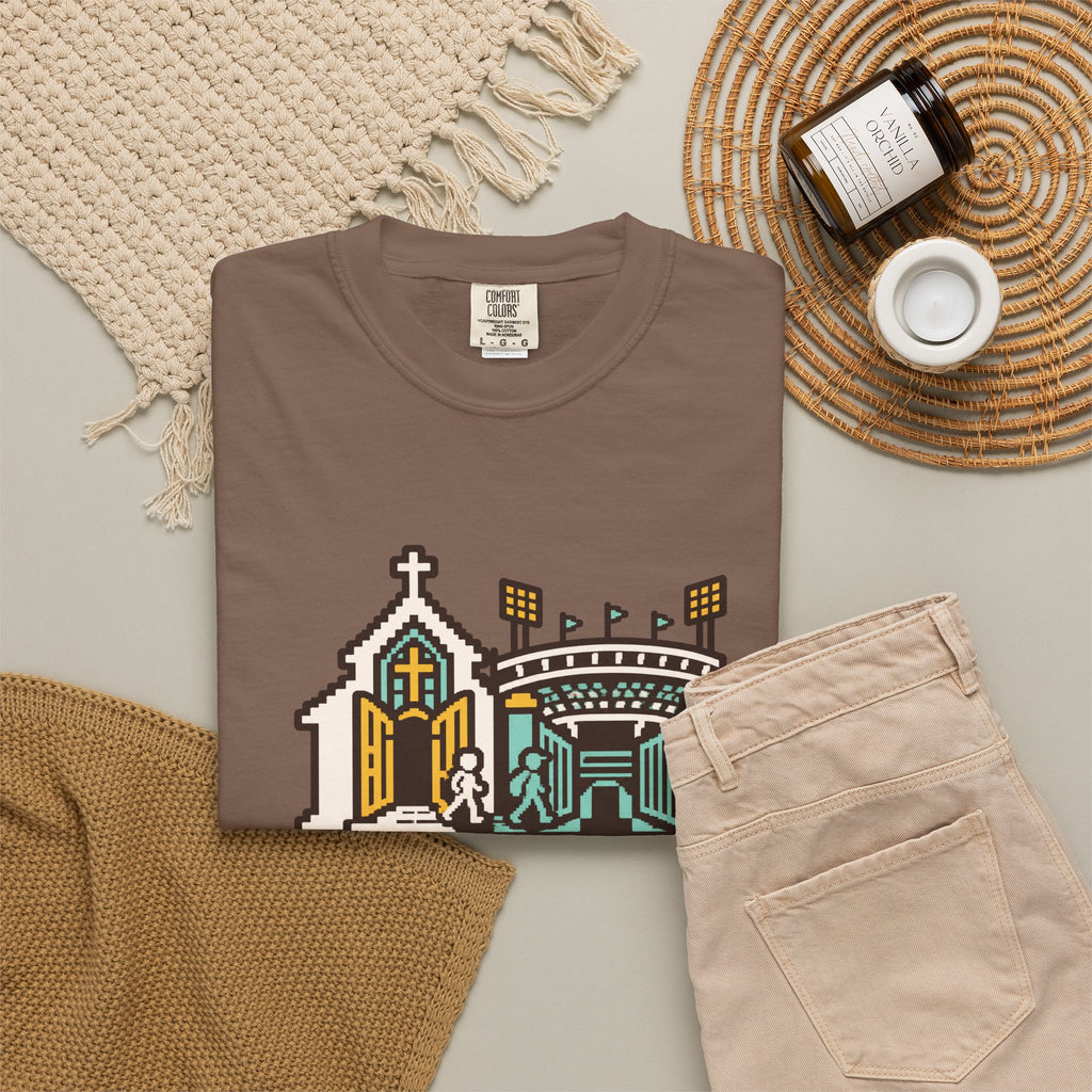 Christian Football Tee for Team-Neutral Christian Fans