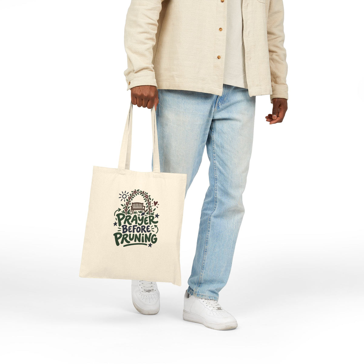Christian Gardening Tote Bag for Gardeners Carrying Garden Supplies