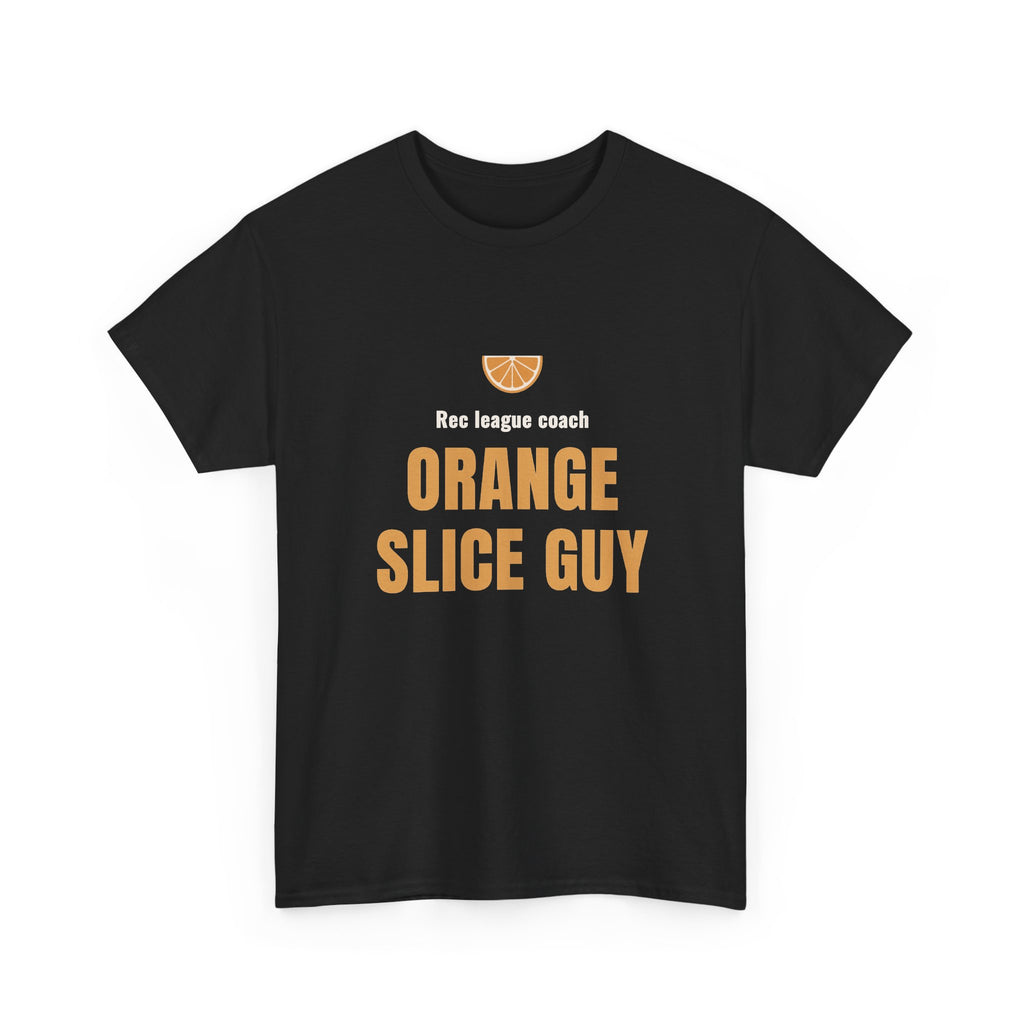 Orange Slice Guy Soccer Shirt for Youth Soccer Coach Dads