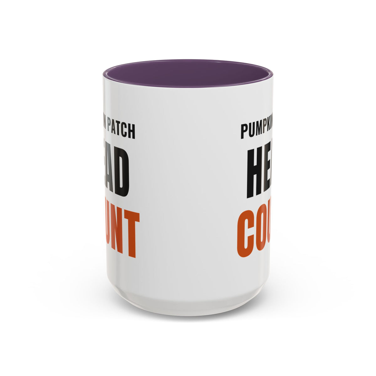 Pumpkin Patch Head Count Coffee Mug | color:Purple