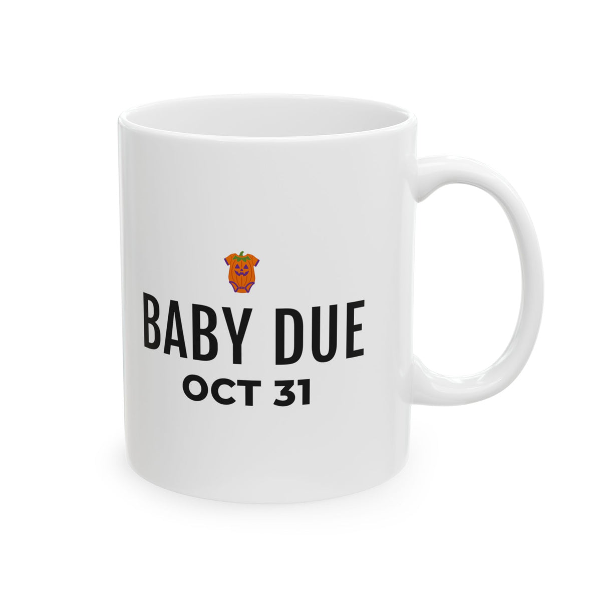Pregnancy Announcement Tumbler Mug for Expecting Parents Halloween Reveal