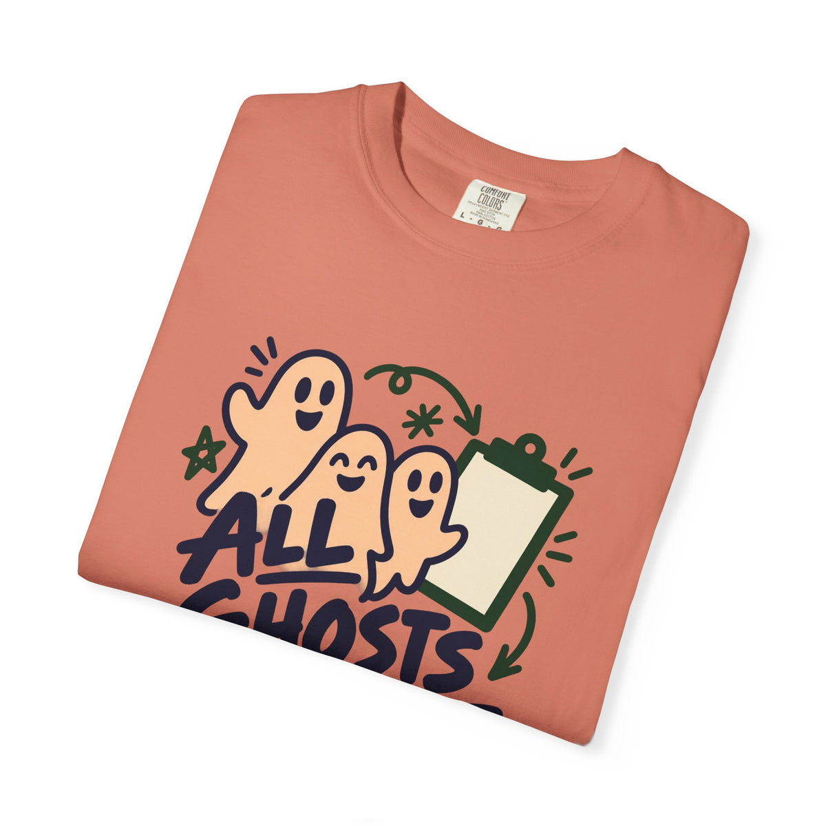 Halloween Teacher Shirt for Elementary Teachers, “All Ghosts Present”