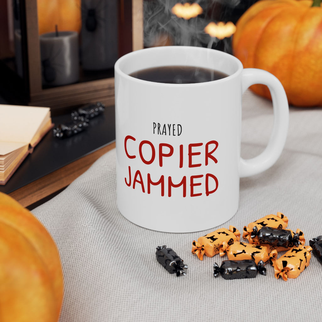 Christian Teacher Mug for Teachers Facing Copier Jams