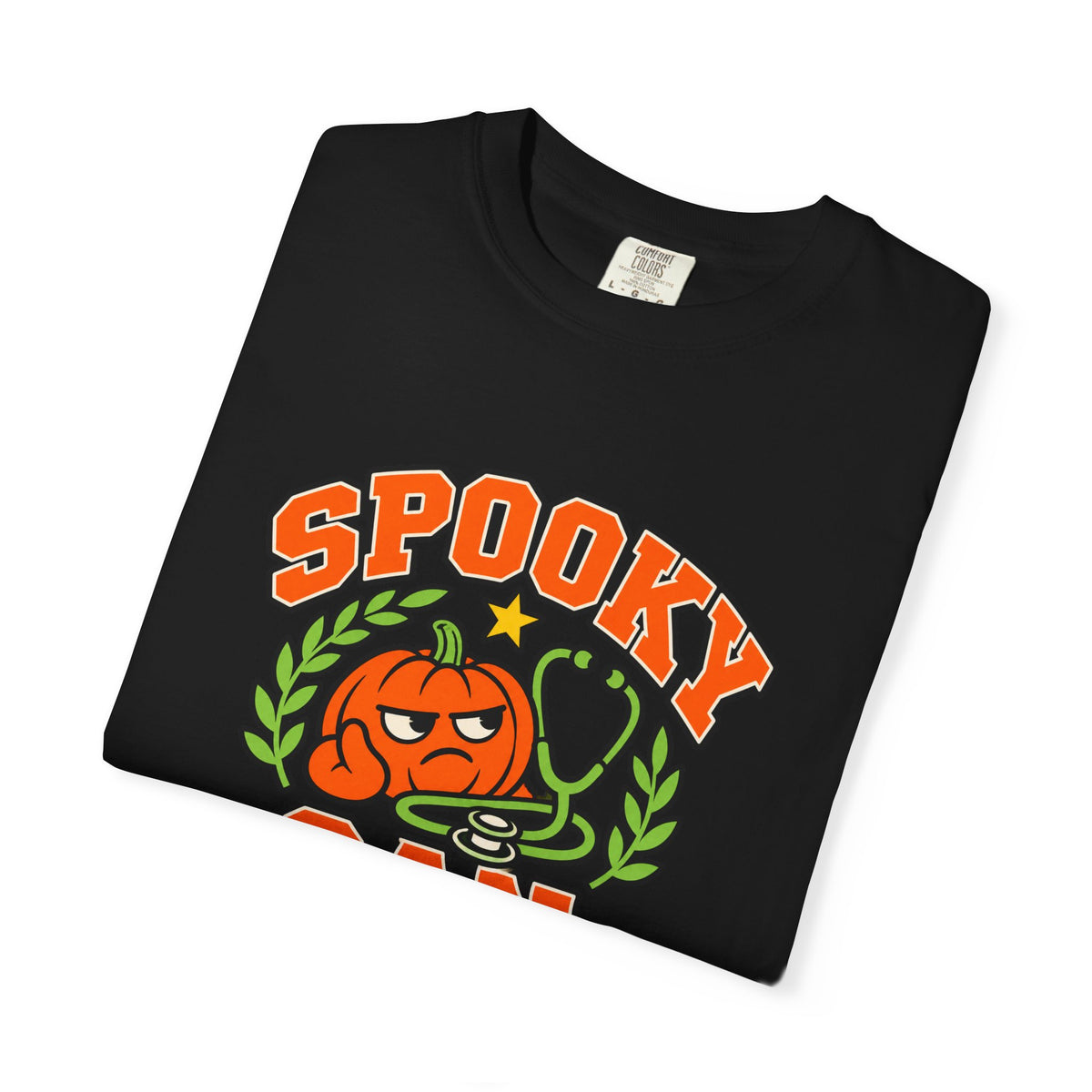Halloween Nurse Shirt for Nurses Working a Halloween Shift, "Spooky Can Wait"