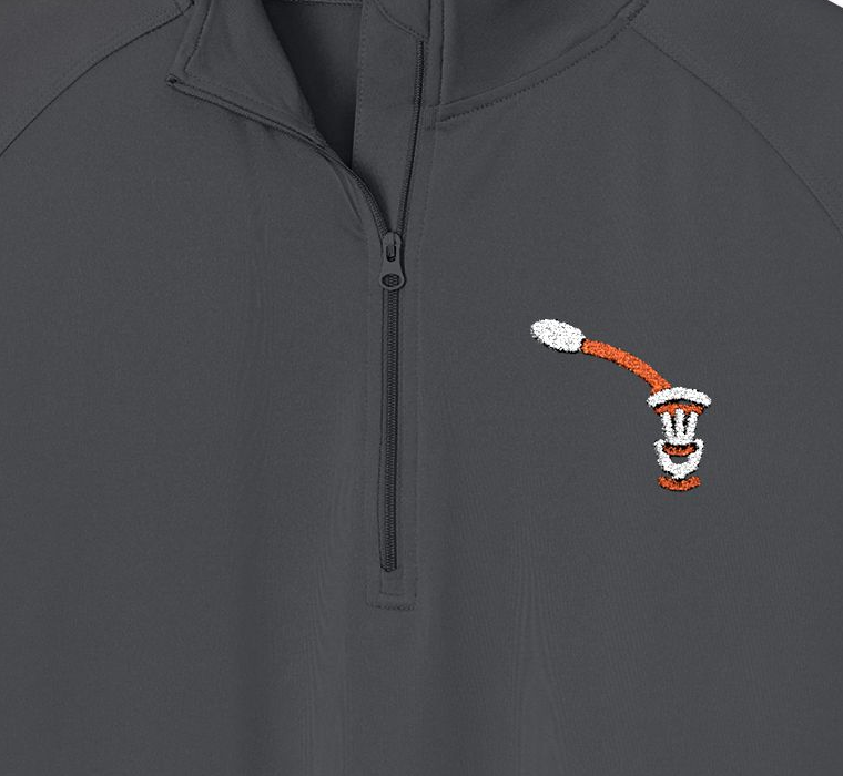 Course Line Disc Golf Embroidered Quarter-Zip