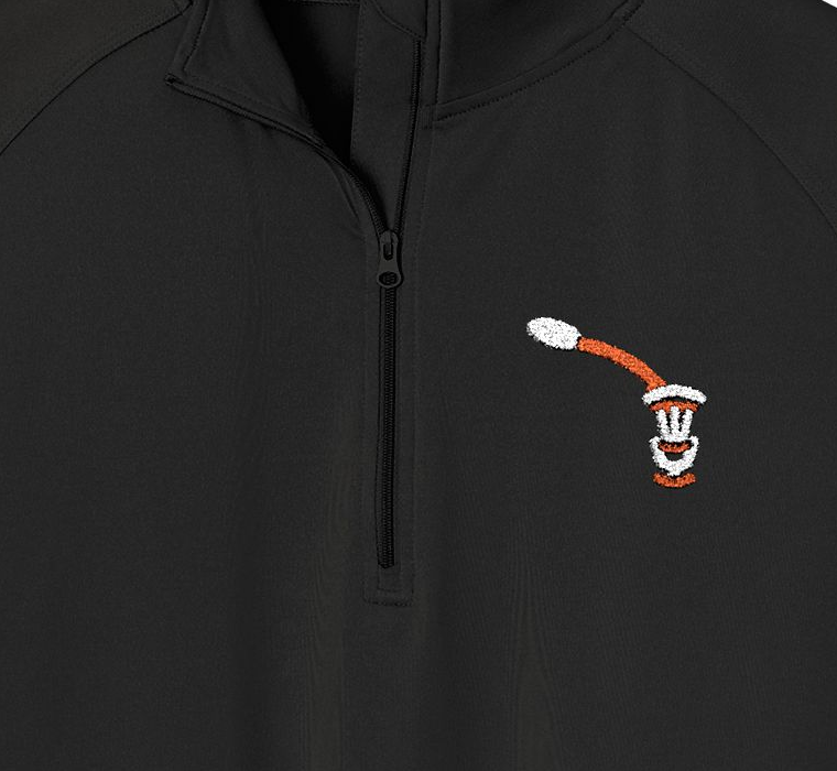 Course Line Disc Golf Embroidered Quarter-Zip