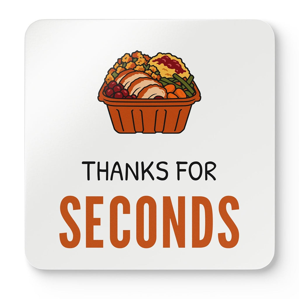 Friendsgiving Host Coaster Set for Hosts Who Pack Extra Portions