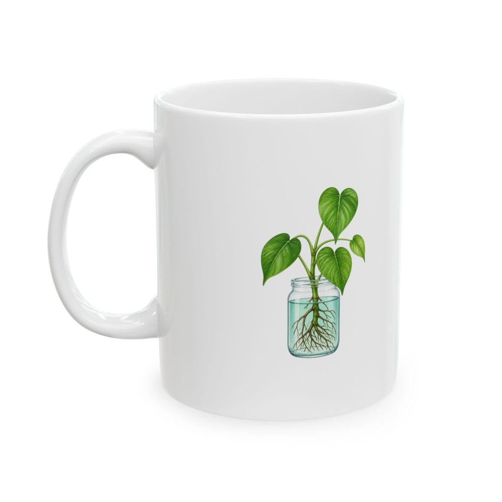 Philodendron Propagation Mug – Botanical Plant Lover Gift, 11oz & 15oz