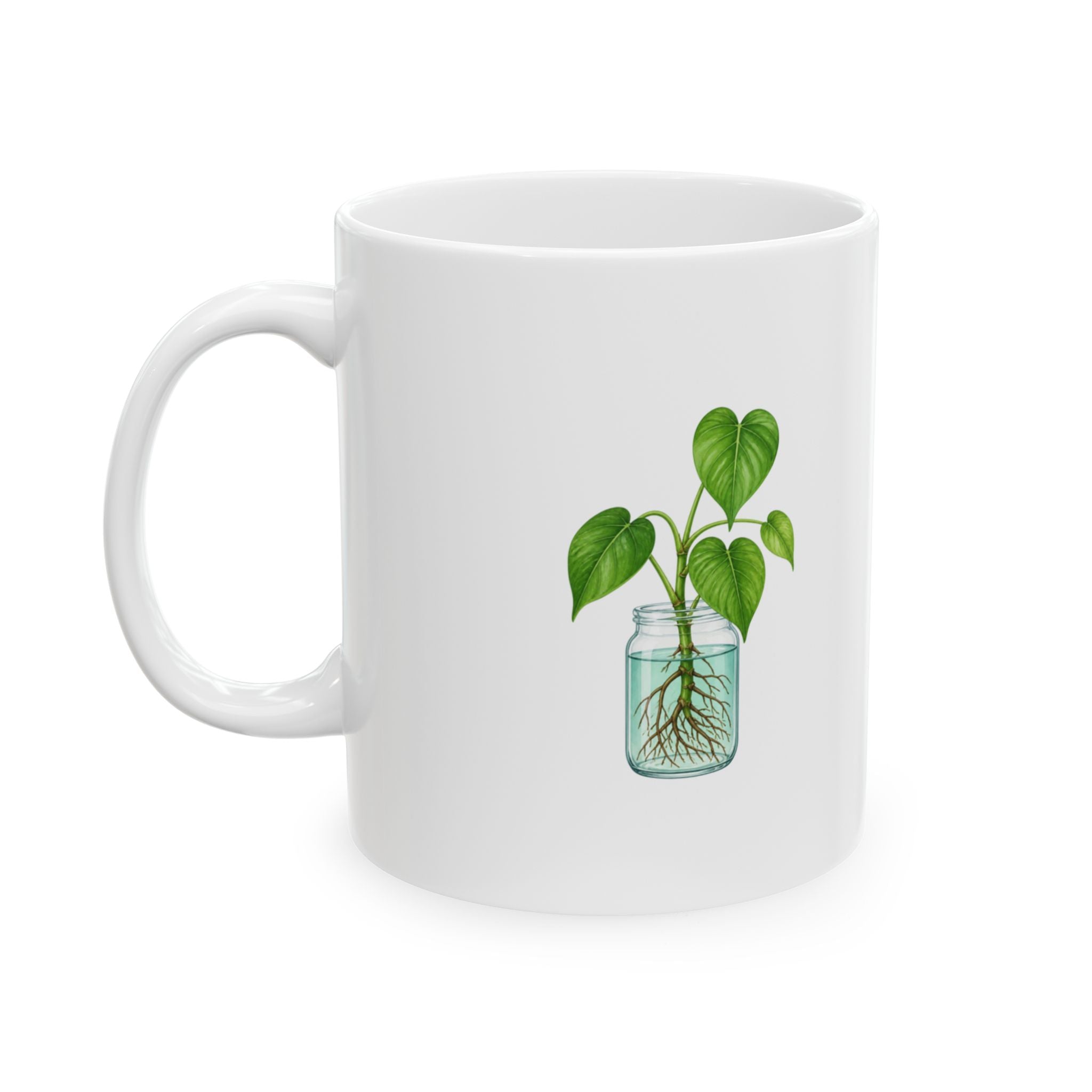 Philodendron Propagation Mug – Botanical Plant Lover Gift, 11oz & 15oz