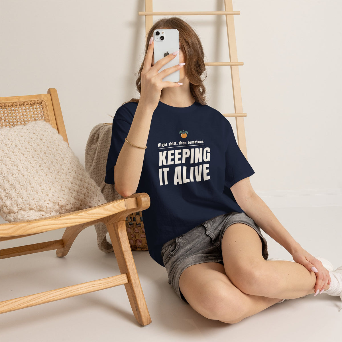 Nurse Gardener T-Shirt, "Keeping It Alive" Tee for Night-Shift Nurses