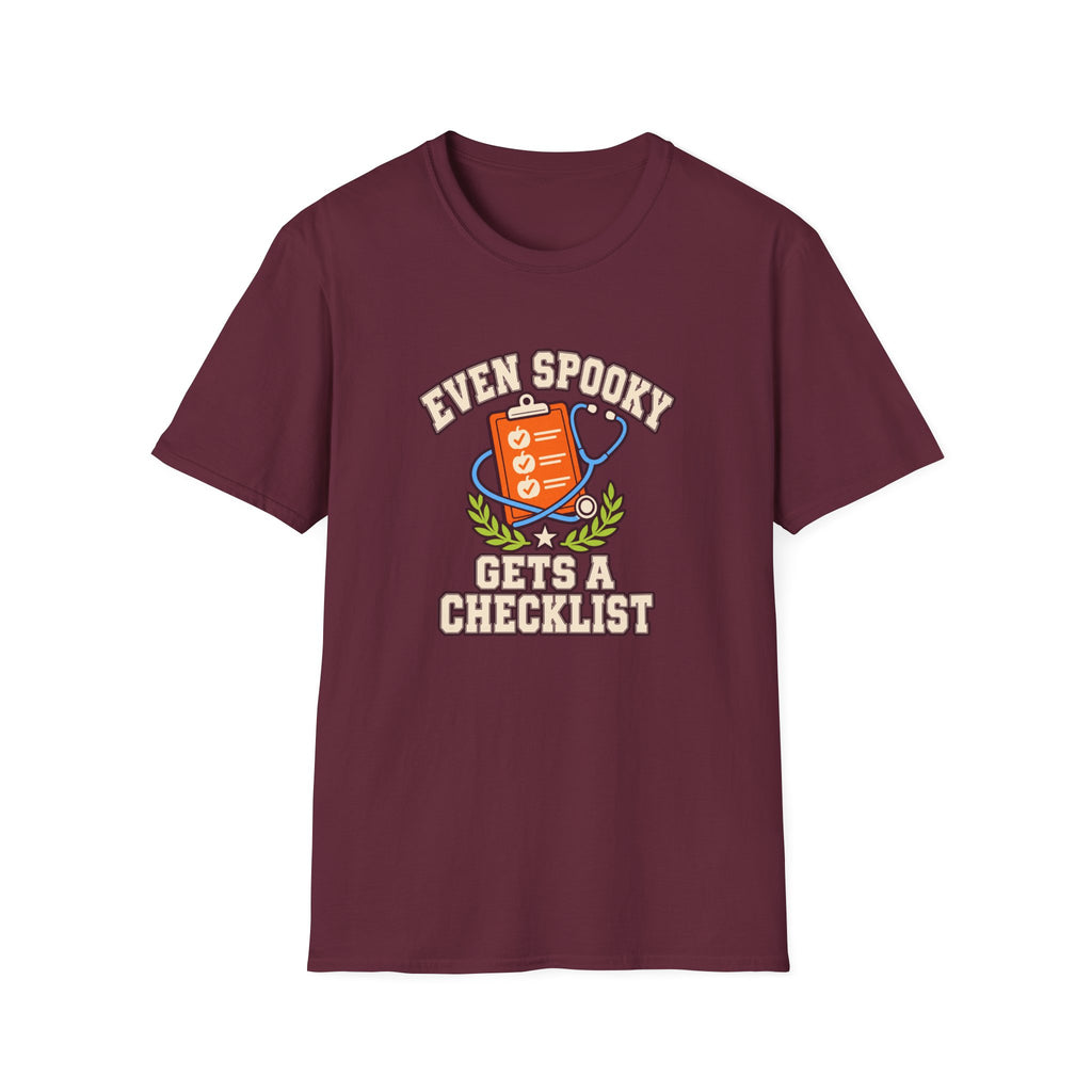 Nurse Halloween Shirt "Even Spooky Gets a Checklist" for Nurses