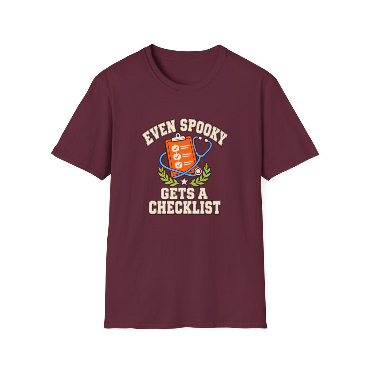 Nurse Halloween Shirt "Even Spooky Gets a Checklist" for Nurses