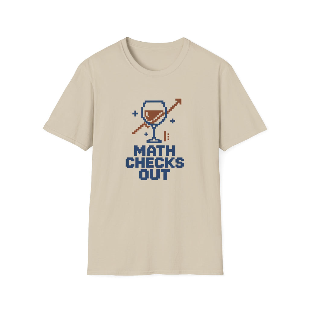 Cruise Group Shirts, Sand T-Shirt for Friends and Family, “Math Checks Out”