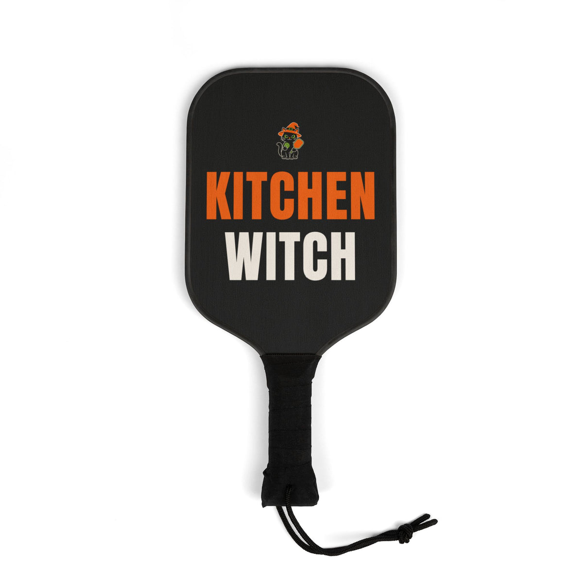 Kitchen Witch Pickleball Paddle Set, Halloween Themed Pickleball Kit