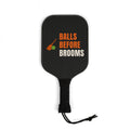 Halloween Pickleball Paddle Set for Pickleball Parents, “Balls Before Brooms”