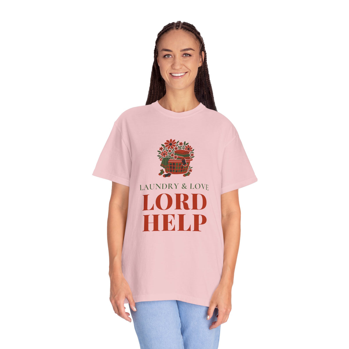 Christian Mom Shirt, Garment-Dyed T-Shirt for Busy Christian Mothers