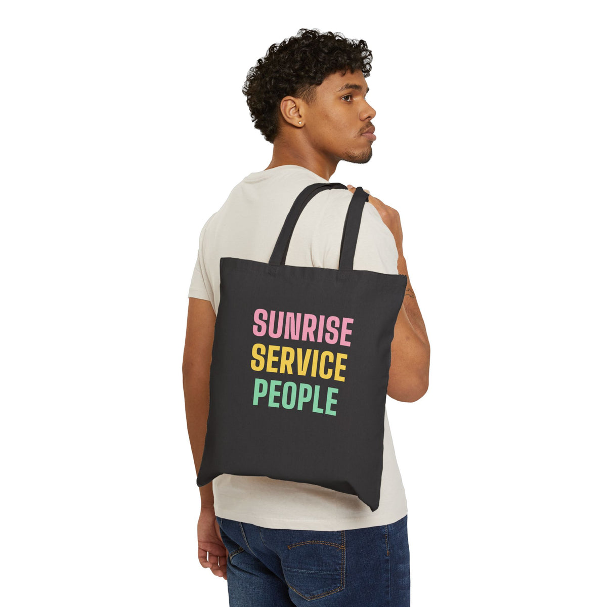 Easter Tote Bag “Sunrise Service People” for Christians Attending Sunrise Services