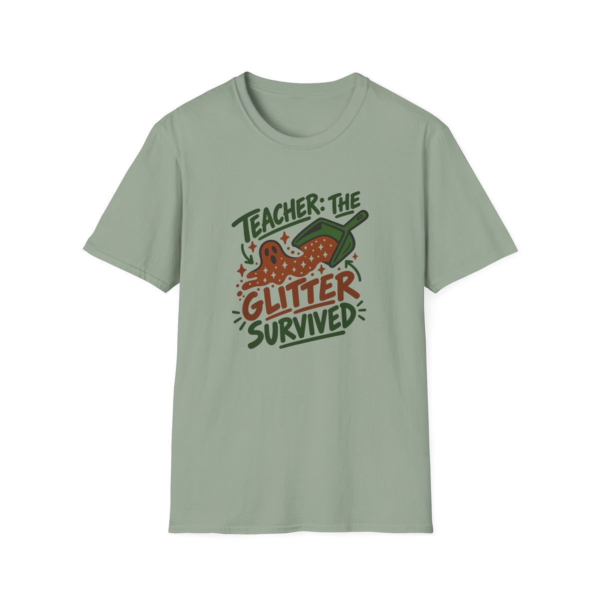 Teacher Halloween Shirt for Elementary Teachers, "Teacher: The Glitter Survived"