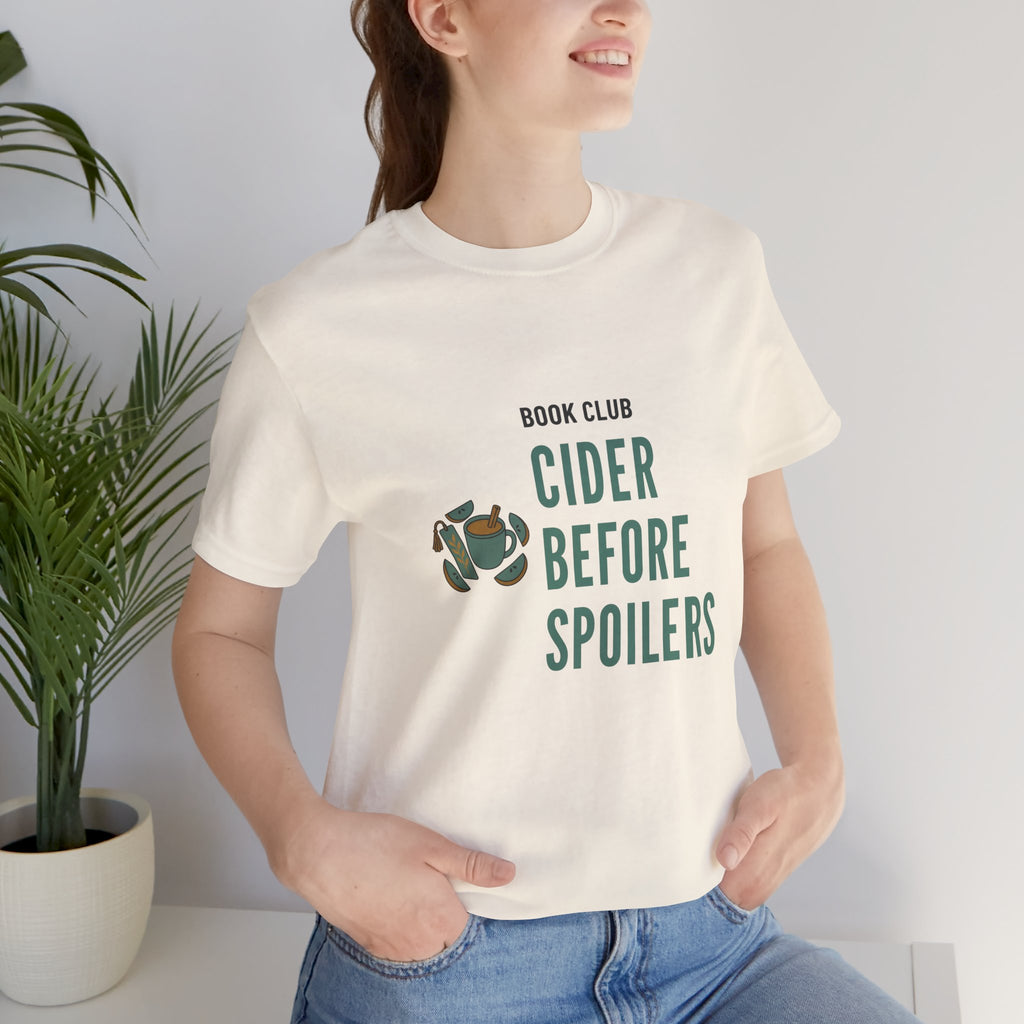 Cider Book Club Shirt for Adult Orchard-Going Reading Friends