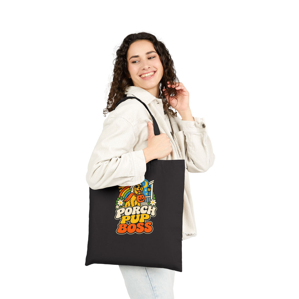 Dog Halloween Tote Bag for Dog-Owning Trick-or-Treat Households