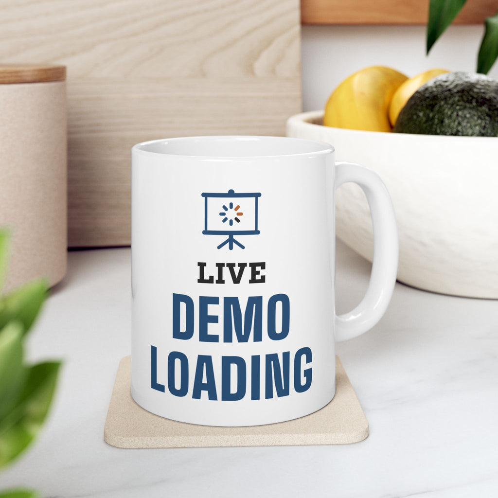 Technical Trainer Mug “Live Demo Loading” for Live Software Training Instructors